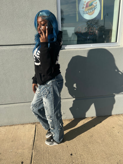 Flawless WRLD PUFF PRINT HOODIE